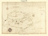 Georgetown, Maine 1795 Old Town Map Reprint - Roads Place Names House Sites Massachusetts Archives