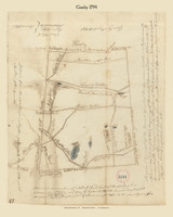 Granby, Massachusetts 1794 Old Town Map Reprint - Roads Place Names  Massachusetts Archives Granby, Massachusetts 1794 Old Town Map Reprint - Roads Place Names  Massachusetts Archives