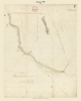 Lewiston, Maine 1795 Old Town Map Reprint - Roads Place Names  Massachusetts Archives Lewiston, Maine 1795 Old Town Map Reprint - Roads Place Names  Massachusetts Archives