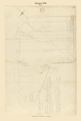 Orrington, Maine 1795 Old Town Map Reprint - Roads Place Names Massachusetts Archives