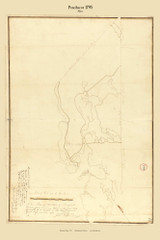 Penobscot, Maine 1795 Old Town Map Reprint - Roads Place Names  Massachusetts Archives
