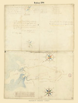 Roxbury, Massachusetts 1794 Old Town Map Reprint - Roads Place Names  Massachusetts Archives