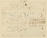 Southborough, Massachusetts 1794 Old Town Map Reprint - Roads Place Names  Massachusetts Archives