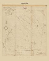 Tyringham, Massachusetts 1795 Old Town Map Reprint - Roads Place Names  Massachusetts Archives Tyringham, Massachusetts 1795 Old Town Map Reprint - Roads Place Names  Massachusetts Archives