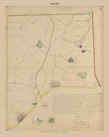 Ashby, Massachusetts 1830 Old Town Map Reprint - Roads Homeowner Names Place Names Massachusetts Archives
