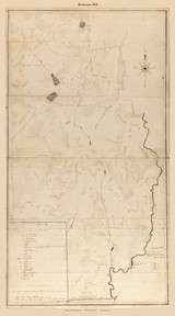 Belchertown, Massachusetts 1830 Old Town Map Reprint - Roads Place Names  Massachusetts Archives