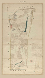 Bellingham, Massachusetts 1830 Old Town Map Reprint - Roads Place Names Massachusetts Archives