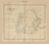 Cohassett, Massachusetts 1831 Old Town Map Reprint - Roads Place Names Massachusetts Archives