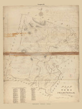 Framingham, Massachusetts 1831 Old Town Map Reprint - Roads Place Names Massachusetts Archives