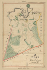 Hingham, Massachusetts 1830 Old Town Map Reprint - Roads Place Names Massachusetts Archives