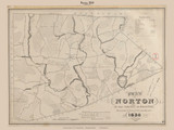 Norton, Massachusetts 1830 Old Town Map Reprint - Roads Place Names Massachusetts Archives