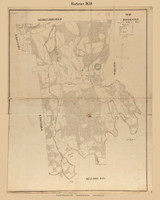 Rochester, Massachusetts 1830 Old Town Map Reprint - Roads Place Names - Massachusetts Archives