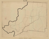 Rowe, Massachusetts 1830 Old Town Map Reprint - Roads Place Names Massachusetts Archives