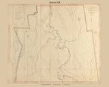 Sheffield, Massachusetts 1830 Old Town Map Reprint - Roads Place Names Map Only Massachusetts Archives