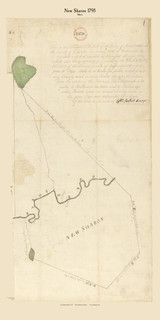 New Sharon, Maine 1795 Old Town Map Reprint - Roads Place Names  Massachusetts Archives New Sharon, Maine 1795 Old Town Map Reprint - Roads Place Names  Massachusetts Archives
