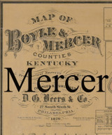 Title of Source Map - Boyle Co., Kentucky 1876 - NOT FOR SALE - Mercer Co.
