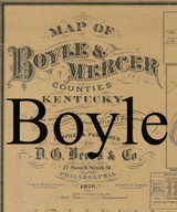 Title of Source Map - Boyle Co., Kentucky 1876 - NOT FOR SALE - Boyle Co.