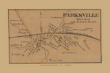 Parksville - Precinct 1 - Boyle County, Kentucky 1876 Old Town Map Custom Print - Boyle Co.