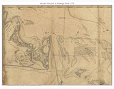 Martha's Vineyard & Muskeget Shoal 1776 Des Barres - Old Map Custom Print
