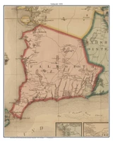 Massachusetts 1858 Old Town Map Custom Print - Barnstable Co.