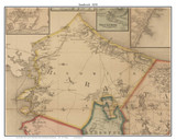 Sandwich Massachusetts 1858 Old Town Map Custom Print - Barnstable Co.