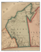 Tisbury Massachusetts 1858 Old Town Map Custom Print - Dukes Co.