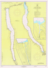 Cayuga & Seneca Lakes 1971 New York Canals & Lakes Chart Reprint 187
