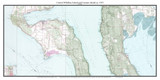 Central Whidbey Island and Camano Island 1953 - Custom USGS Old Topo Map - Washington State 7x7
