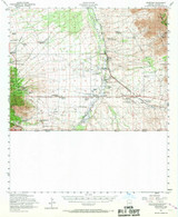 Hereford, Arizona 1952 (1967) USGS Old Topo Map Reprint 15x15 AZ Quad 314672