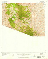 Ruby, Arizona 1957 (1958) USGS Old Topo Map Reprint 15x15 AZ Quad 314980