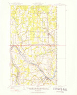 Fort Fairfield, Maine 1951 (1952) USGS Old Topo Map Reprint 15x15 ME Quad 460403