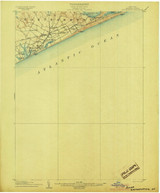 Easthampton, NY 1904 (1904) USGS Old Topo Map 15x15 NY Quad