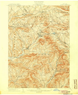 Hobart, NY 1904 (1904) USGS Old Topo Map 15x15 NY Quad
