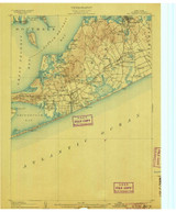 Sag Harbor, NY 1904 (1904) USGS Old Topo Map 15x15 NY Quad