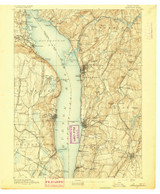 Tarrytown, NY 1892 (1892) USGS Old Topo Map 15x15 NY Quad