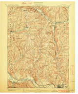 Waverly, NY 1902 (1902) USGS Old Topo Map 15x15 NY Quad