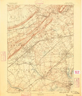 Plainfield, NJ 1888 (1888) USGS Old Topo Map 15x15 NY Quad