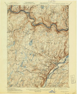 Milford, PA 1915 (1944) USGS Old Topo Map 15x15 NY Quad