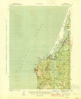 Empire, Oregon 1944 (1944) USGS Old Topo Map 15x15 OR Quad