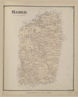 Hamer Ohio 1871 Old Town Map Custom Reprint - Highland Co. Atlas 13