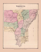 Warren County, New York 1876 - Old Town Map Reprint - Warren Co. Atlas 6