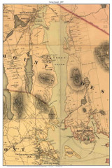 Somes Sound, Maine Old Map Custom Print Colby & Stuart 1887 - Cities Other MDI ColbyStuart