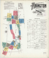Abington Massachusetts 1907 - Fire Insurance Index - Old Map Reprint