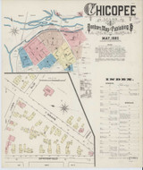 Chicopee Massachusetts 1885 - Fire Insurance Index - Old Map Reprint