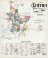 Clinton Massachusetts 1911 - Fire Insurance Index - Old Map Reprint