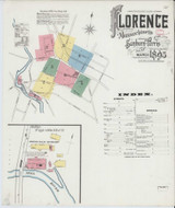 Florence Massachusetts 1895 - Fire Insurance Index - Old Map Reprint