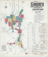 Gardner Massachusetts 1905 - Fire Insurance Index - Old Map Reprint