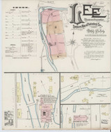 Lee Massachusetts 1889 - Fire Insurance Index - Old Map Reprint