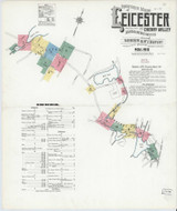 Leicester Massachusetts 1910 - Fire Insurance Index - Old Map Reprint