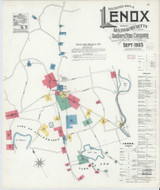 Lenox Massachusetts 1905 - Fire Insurance Index - Old Map Reprint
